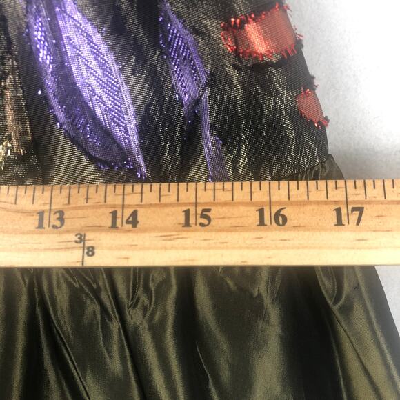 VINTAGE Nadine ‘80’s Party Dress Shiny Green Women’s SZ 4? EUC - Picture 11 of 14